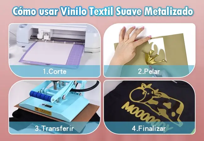 Cómo usar Vinilo Textil Suave Metalizado