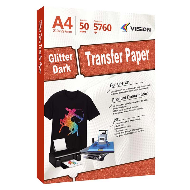 Papel transfer para telas oscuras formato A4 - JPDigital