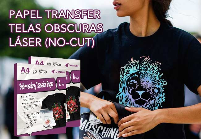 Papel transfer Telas Obscuras láser(no-cut)0324