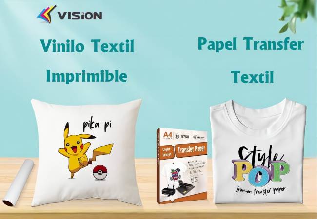 Vinilo Textil Imprimible-Papel Transfer
