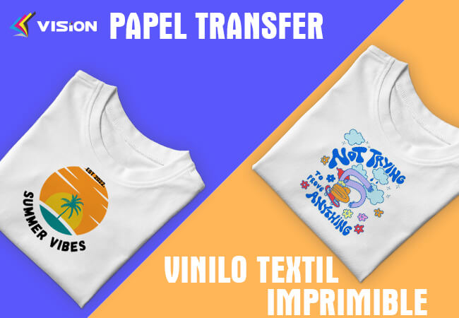 Papel transfer y Vinilo textil imprimible