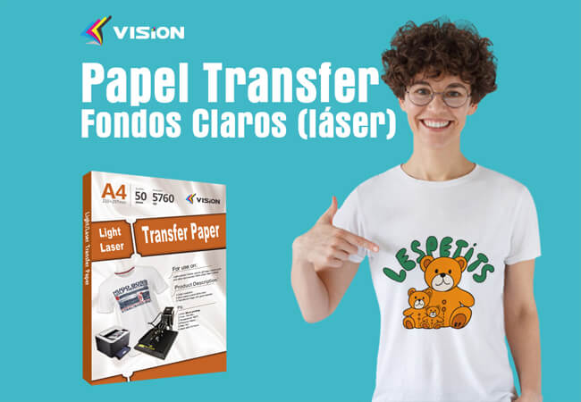Papel Transfer Fondos Claros (láser)