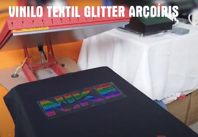 Vinilo Textil Glitter arcoíris