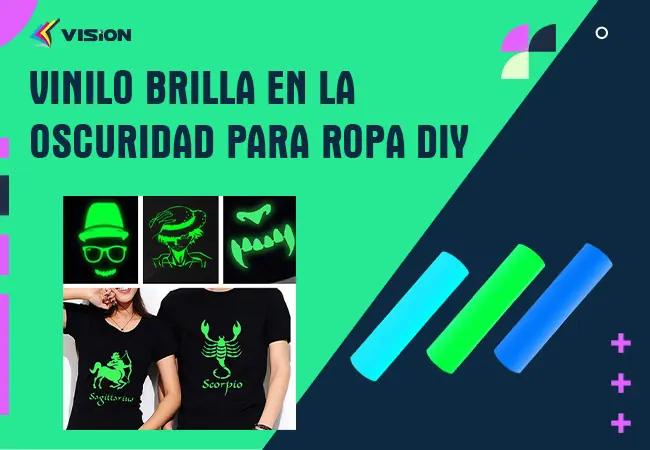 Vinilo Brilla en la Oscuridad para Ropa DIY