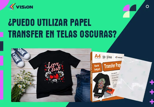 ¿Puedo utilizar papel transfer en telas oscuras