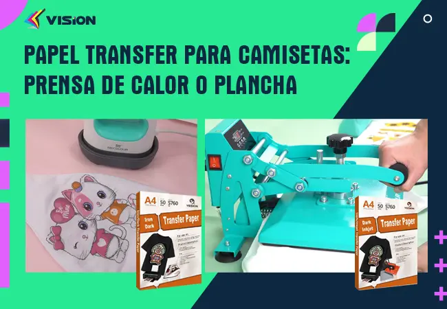 Papel transfer para camisetas prensa de calor o plancha