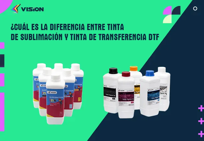 diferencia entre tinta de sublimación y tinta de DTF