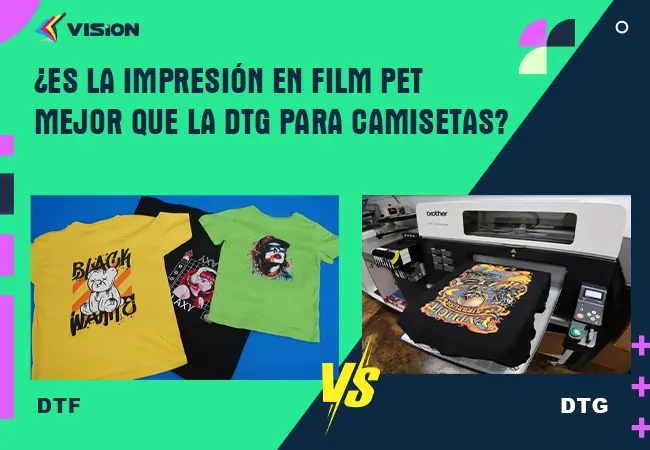 ¿Es la impresión en film PET mejor que la DTG para camisetas