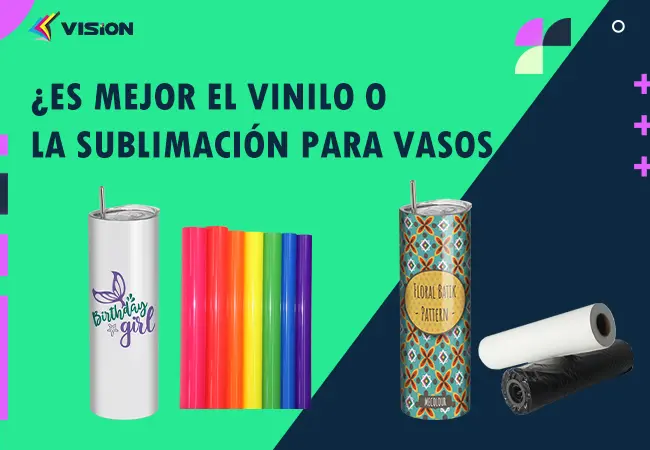 ¿Es Mejor el Vinilo o la Sublimación para vasos