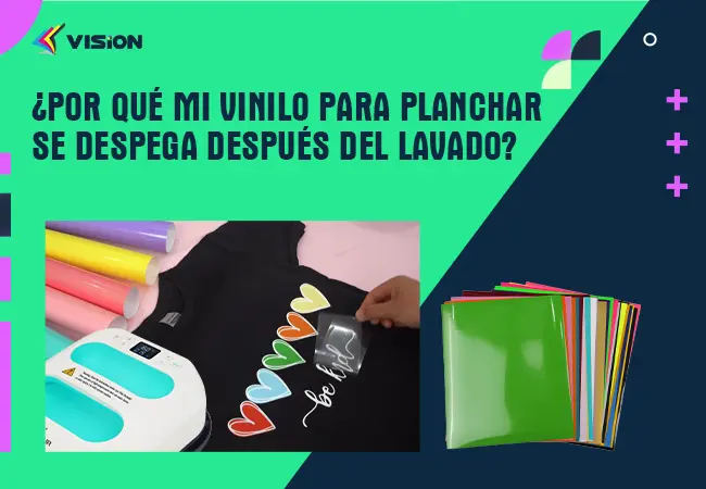 ¿Por qué mi vinilo para planchar se despega después del lavado