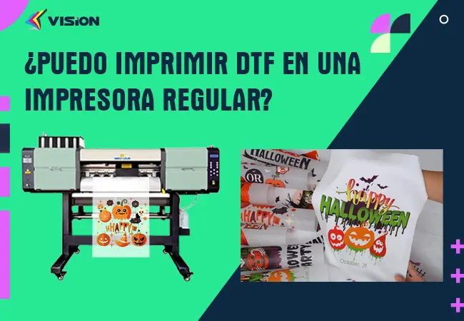 ¿Puedo imprimir DTF en una impresora regular