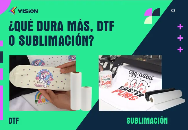 ¿Qué dura más, DTF o sublimación