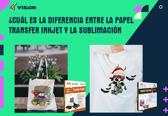 ¿Cuál es la Diferencia Entre la Papel Transfer Inkjet y la Sublimación