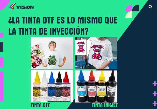 ¿La tinta DTF es lo mismo que la tinta de inyección