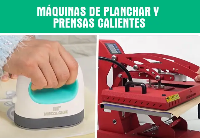 Prensa de calor vs. prensa de hierro