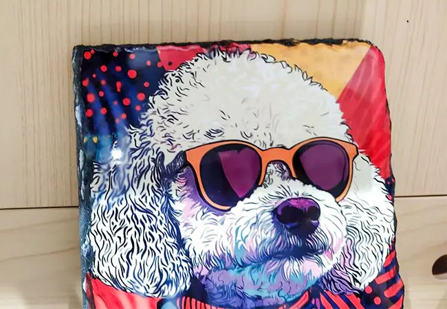 Diseño borroso en pizarra fotográfica