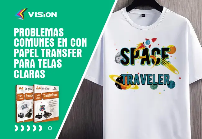 Problemas comunes en con Papel Transfer para Telas Claras