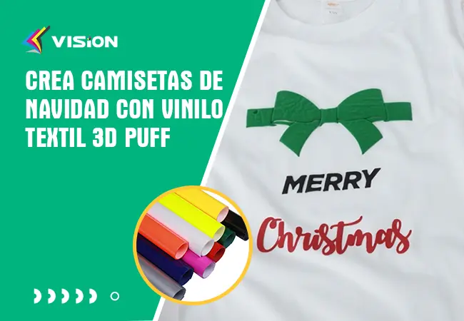 Crea Camisetas de Navidad con Vinilo Textil 3D Puff
