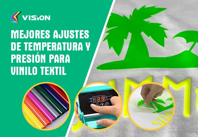 Mejores Ajustes de Temperatura y Presión para Vinilo Textil