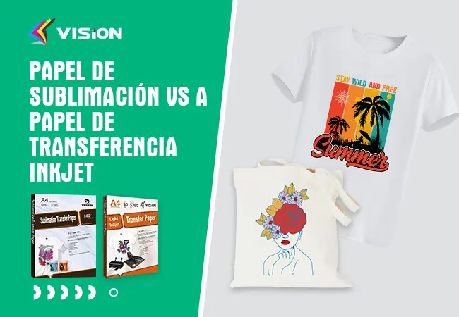 Papel de sublimación VS a papel de transferencia inkjet