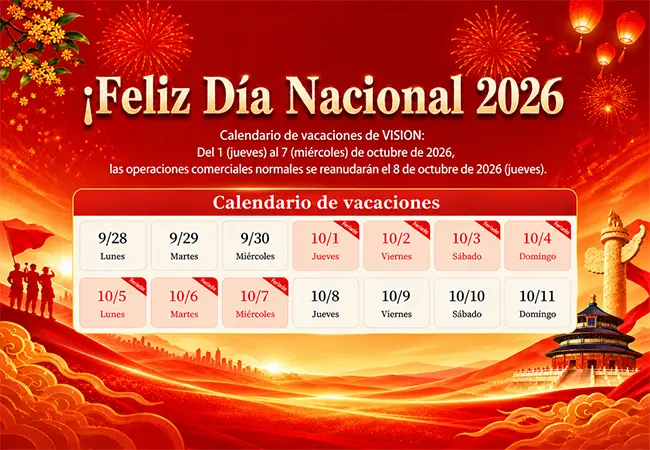 Aviso de Feriado por el Día Nacional de 2026